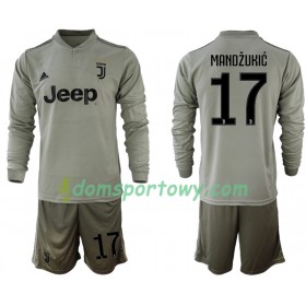 Koszulka Juventus MANDZUKIC 17 Dziecięcy Wyjazdowe Koszulki Piłkarskie 2018-2019 Długi Rękaw